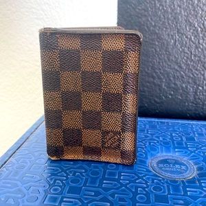 Louis Vuitton Mens Wallet - Damier Brown Leather Authentic